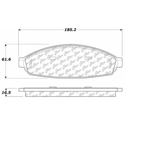 Centric Parts Centric Premium Pads, 300.09310 300.09310